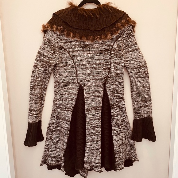 Chunky sweater long Sz L - Picture 4 of 9